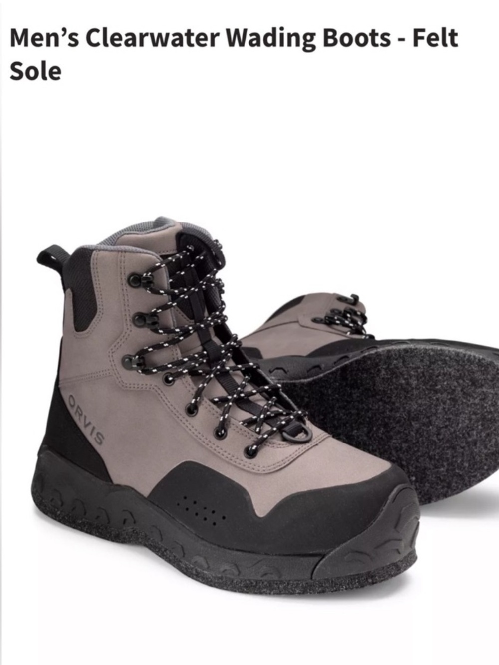 ORVIS NWT CLEARWATER WADING BOOT FELT